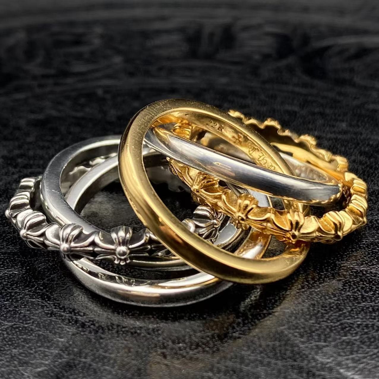 Three in one ring — view 1