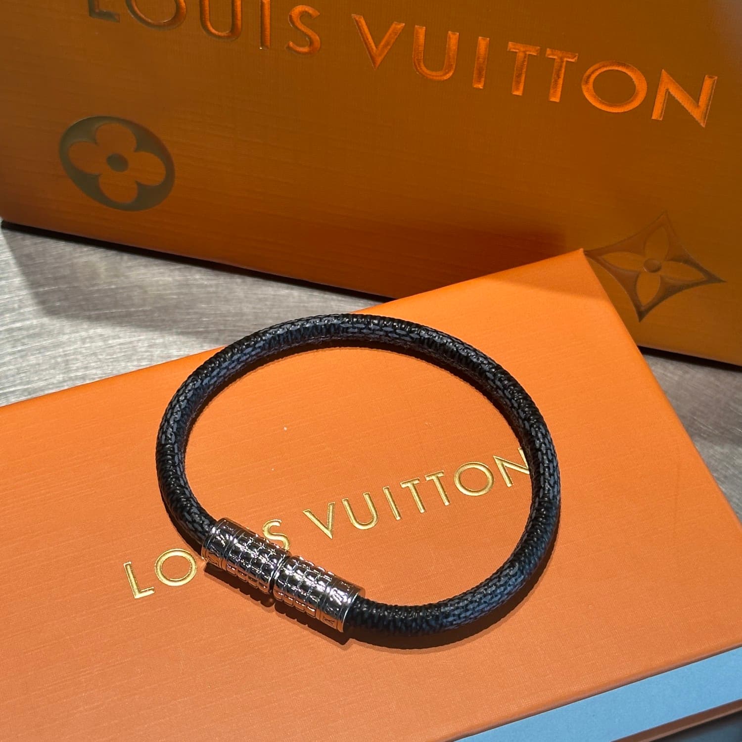 Leather wristband — view 1
