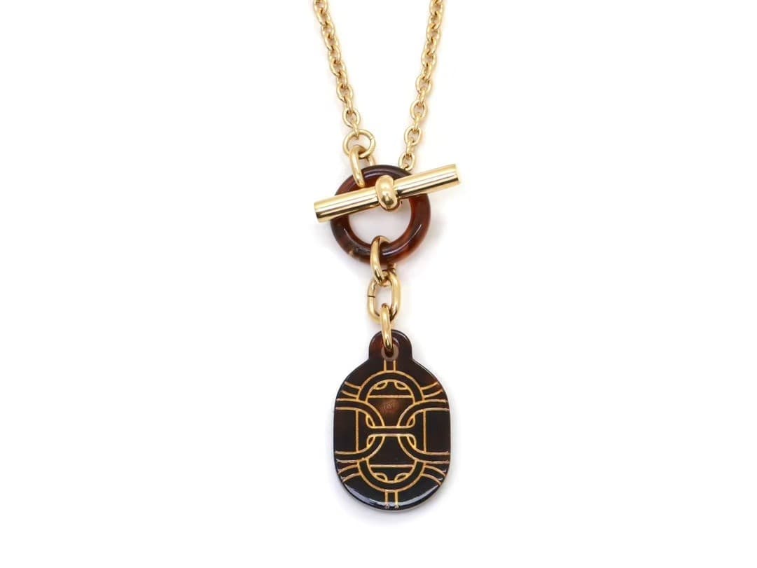 Water buffalo horn necklace — view 1