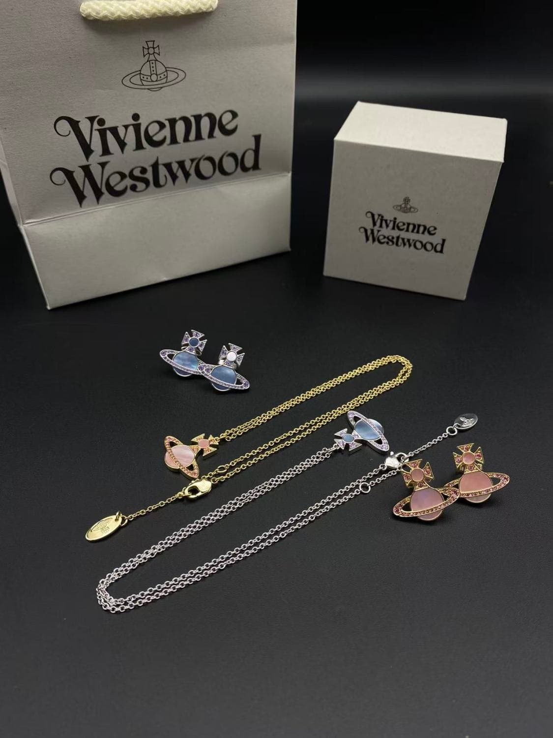 Beimu Saturn necklace/earrings — view 1
